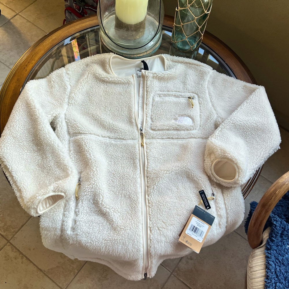 ❄️The North Face❄️-Women’s White Fleece Jacket-Sz-Medium NWT